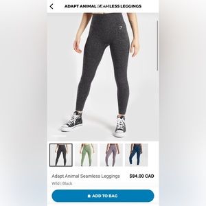 New gymshark adapt animal seamless leggings